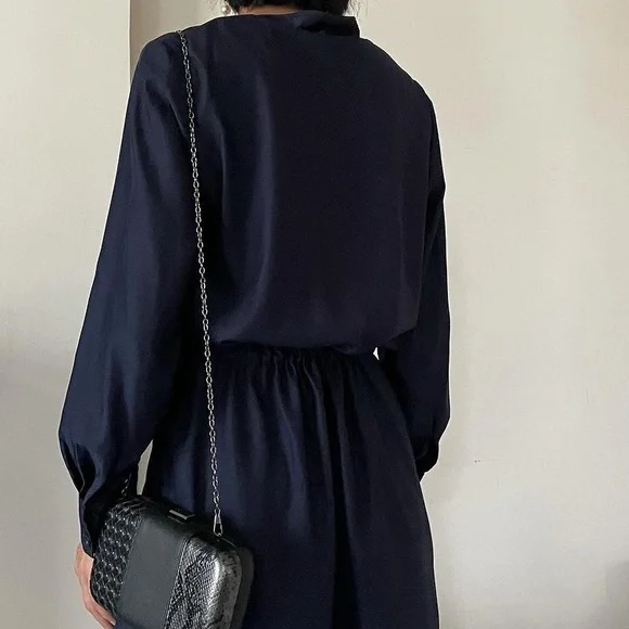 Uniqlo Navy Short Dress NWOT - Picture 2 of 4